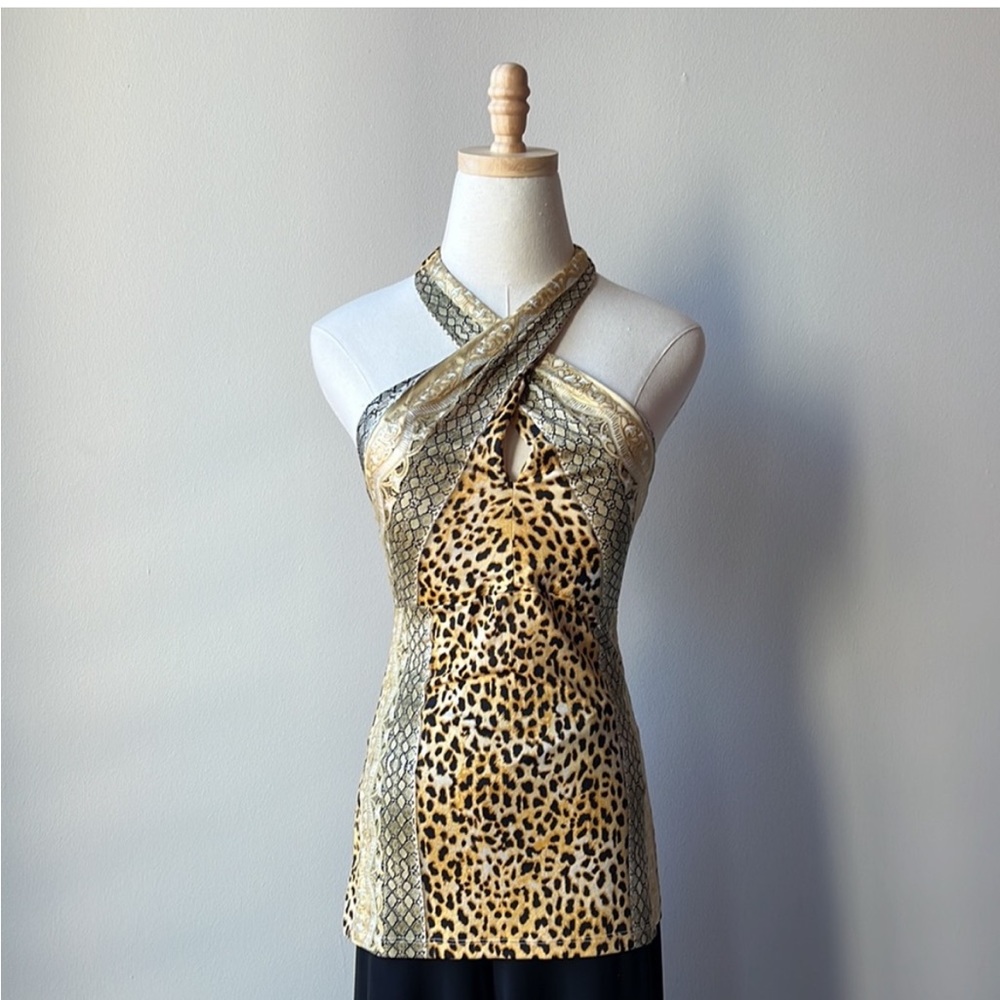 NWT GORGEOUS ANIMAL PRINT HALTER